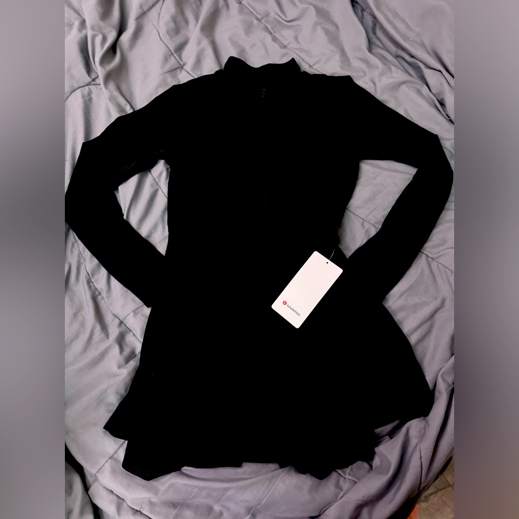 lululemon athletica | Dresses | Lululemon Nulux Long Sleeve Tennis Dress  Nwt Size 6 | Poshmark